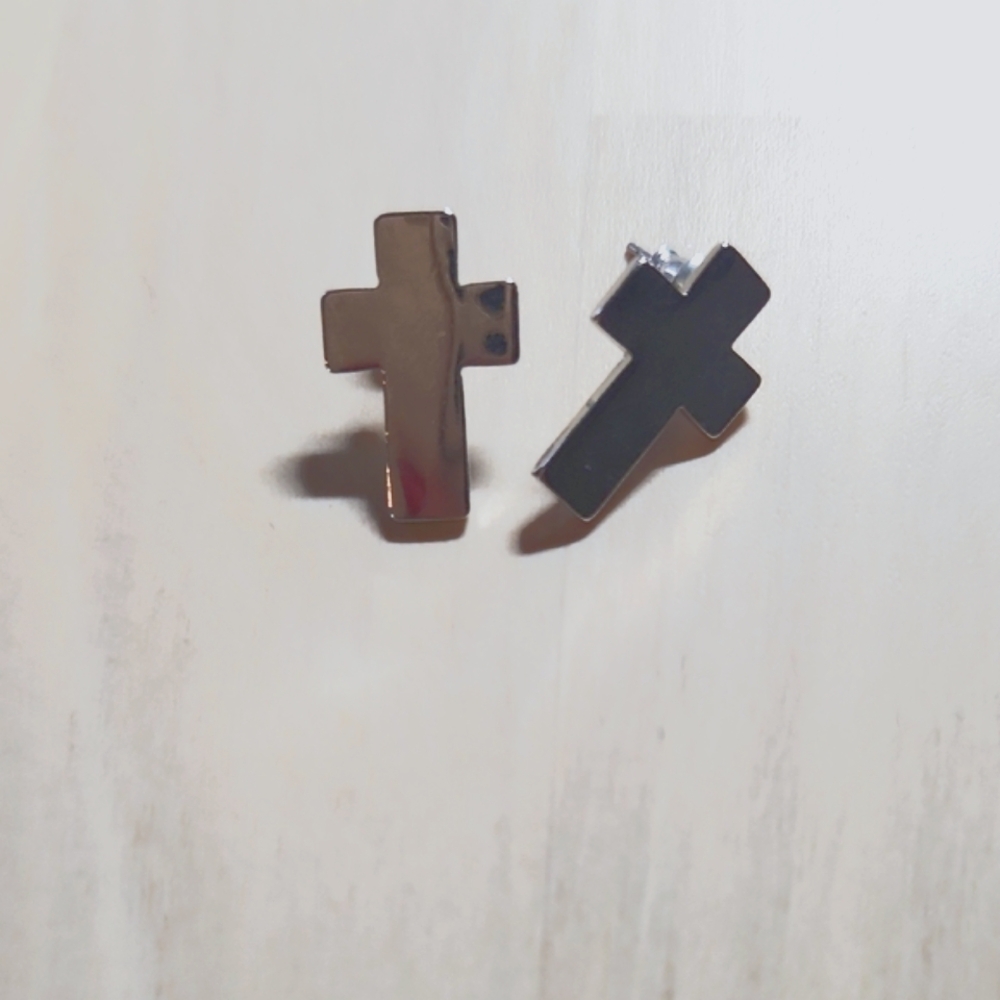 🔴Sliver Cross Earrings